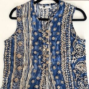 Solitaire vintage sleeveless top size S